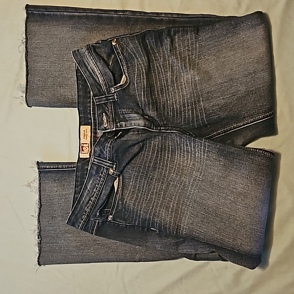 L.e.i women's jeans Sophia hipster flare 11 long